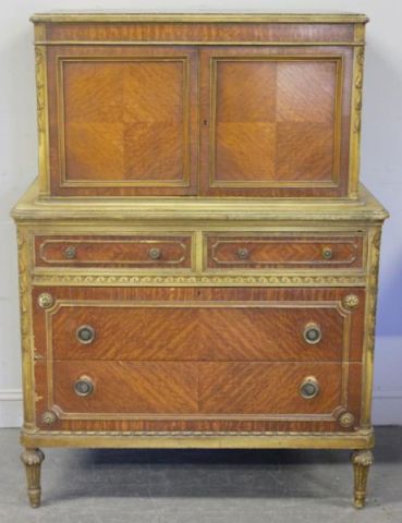 Painted and Gilded Satinwood