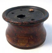 Painted and grained inkwell