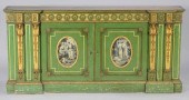 PAINTED AND PARCEL GILT CREDEN