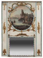 PAINTED AND PARCEL GILT TRUMEA