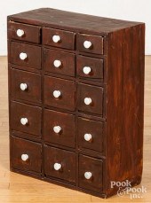 PAINTED APOTHECARY CUPBOARD, C