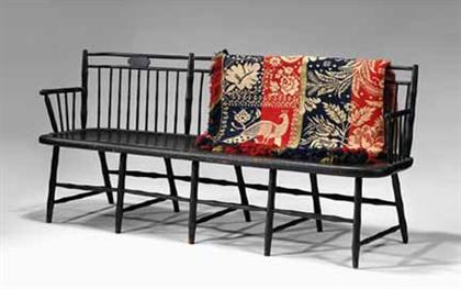 Painted  bamboo-turned Windsor