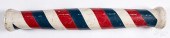 PAINTED BARBER POLE, EARLY 20T