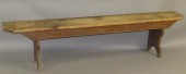 PAINTED BENCHca. 1850; in soft