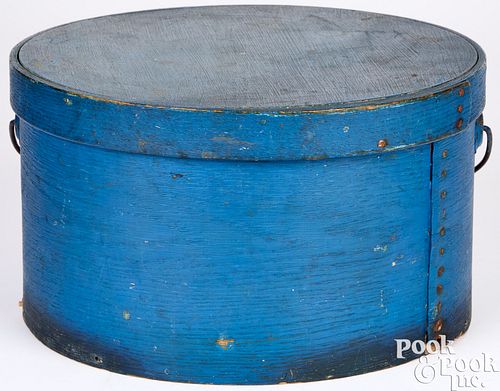 PAINTED BENTWOOD PANTRY BOX, 19TH