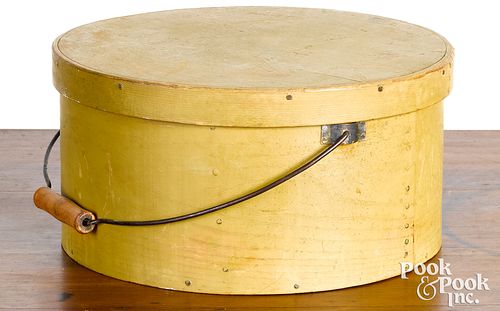 PAINTED BENTWOOD PANTRY BOX, 19TH