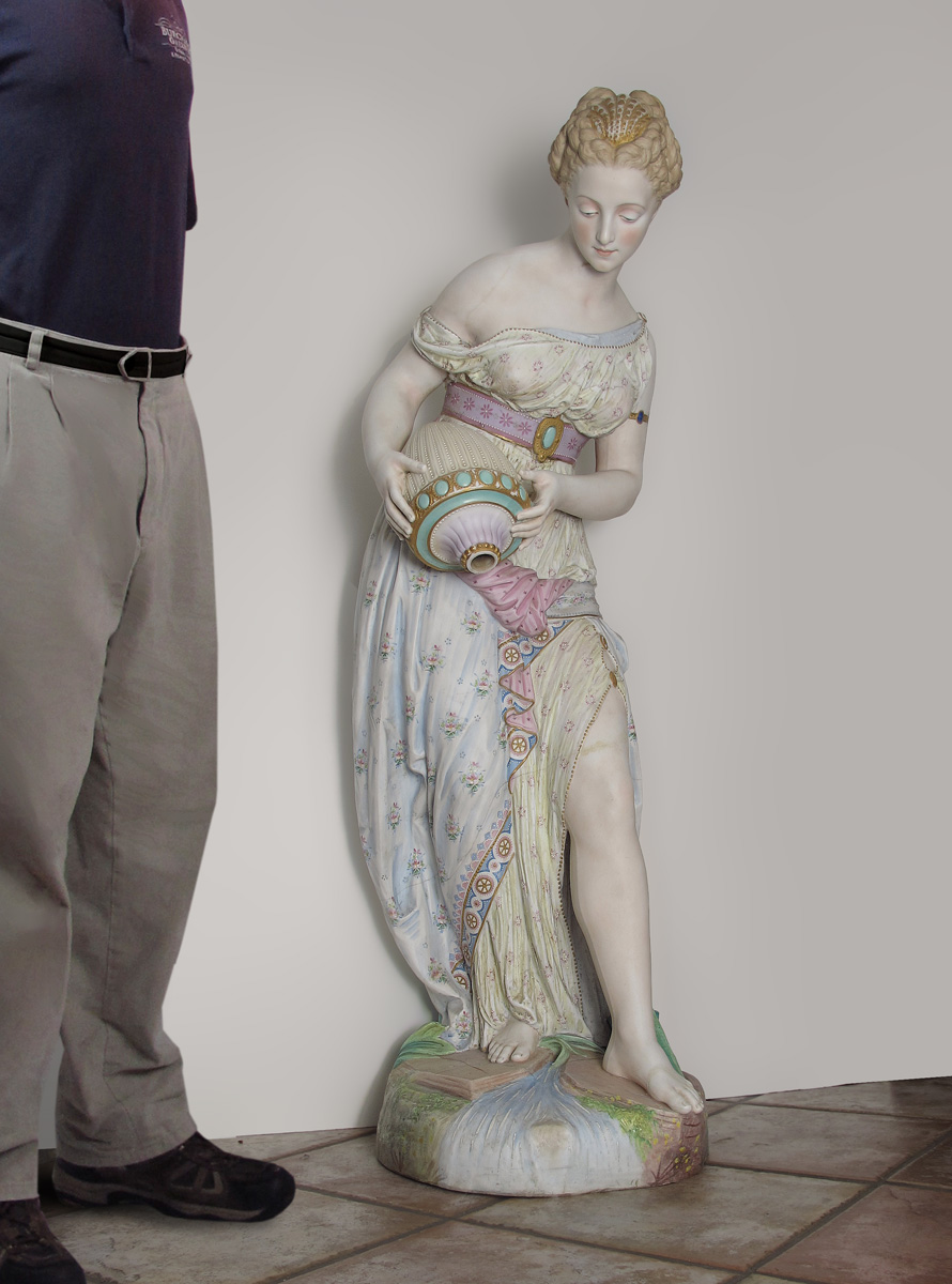 PAINTED BISQUE CHELSEA SCULPTURE 46