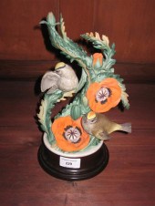 Painted bisque porcelain figur