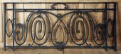 PAINTED BLACK CAST IRON BALCON