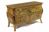 PAINTED BOMBE CHEST - Contempo
