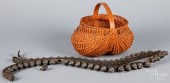 PAINTED BUTTOCKS BASKET, ETC.P