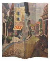 PAINTED CANVAS ON WOOD FOUR-PA