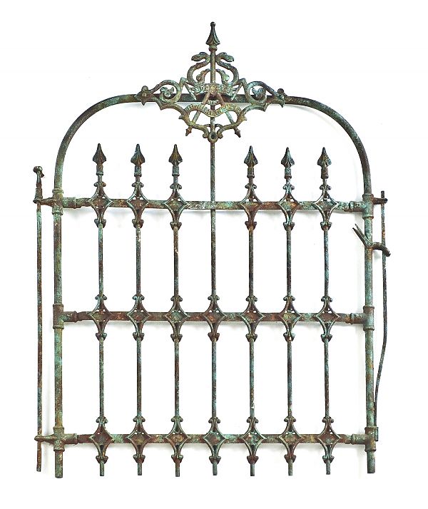 Painted cast iron Buckeye gate late