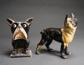 PAINTED CAST IRON BULLDOG DOOR