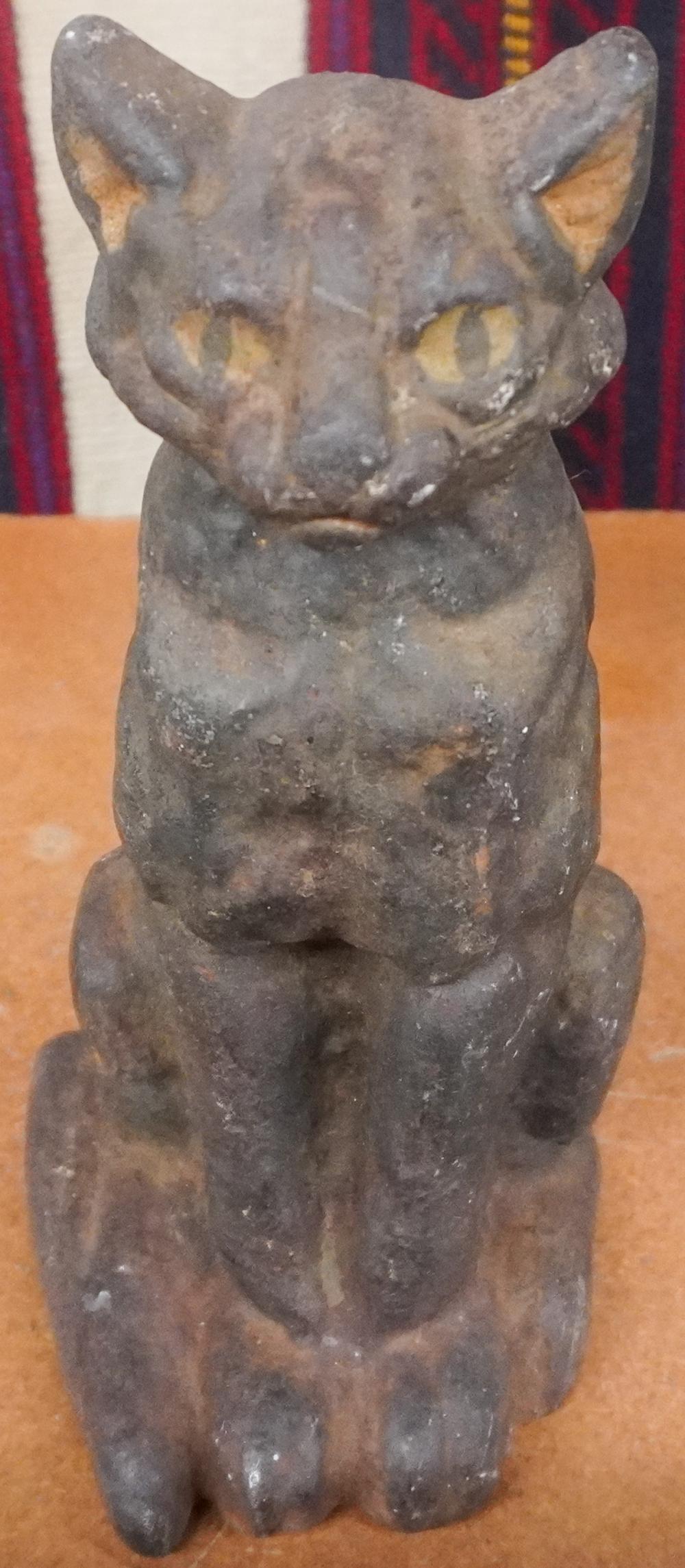 PAINTED CAST IRON ‘CAT’ DOOR STOP