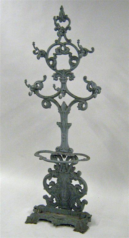 Painted cast iron coat stand     