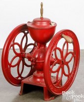 PAINTED CAST IRON COFFEE GRIND