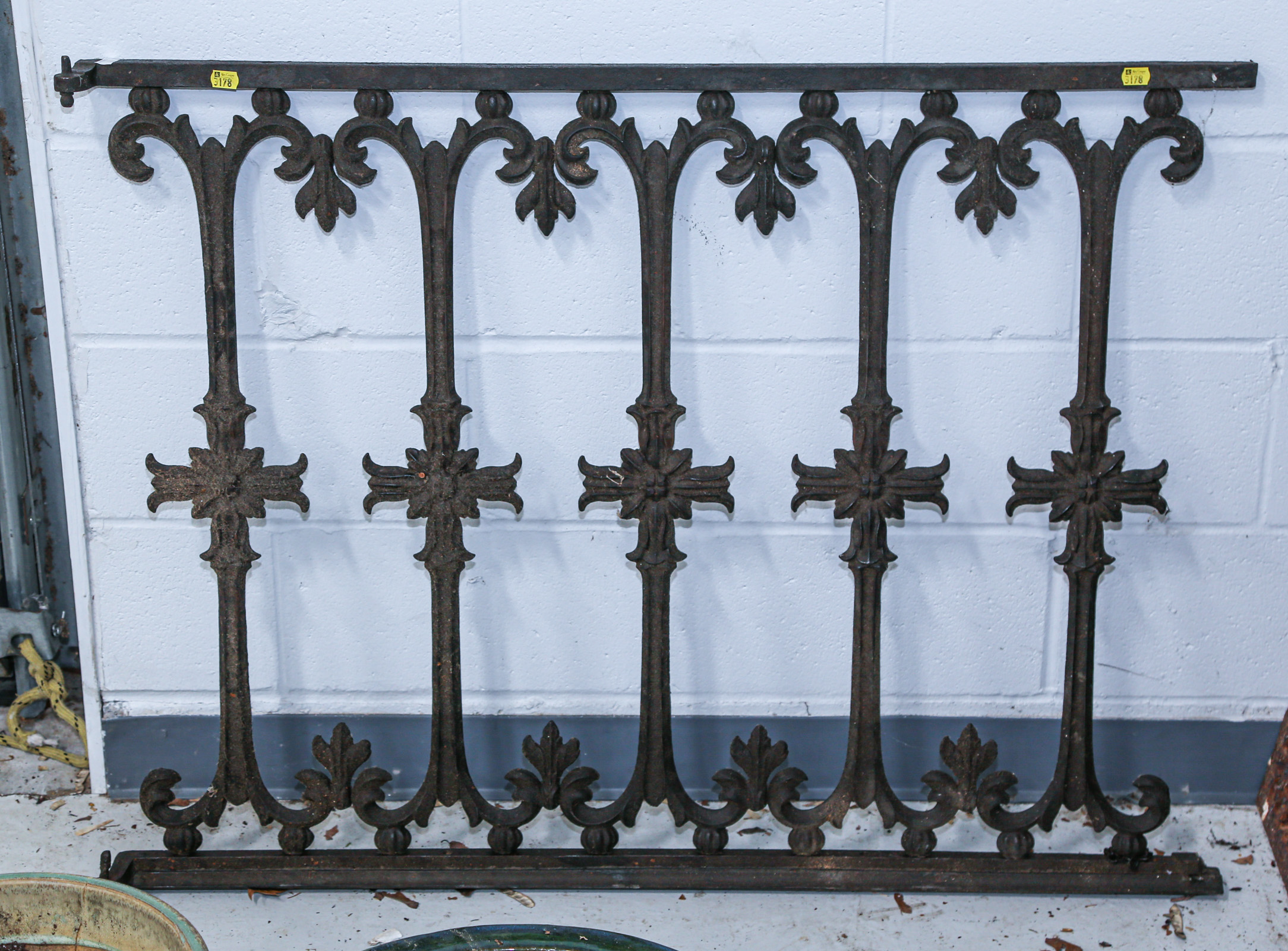 PAINTED CAST IRON DECORATIVE
