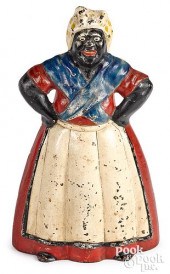 PAINTED CAST IRON MAMMY DOORST