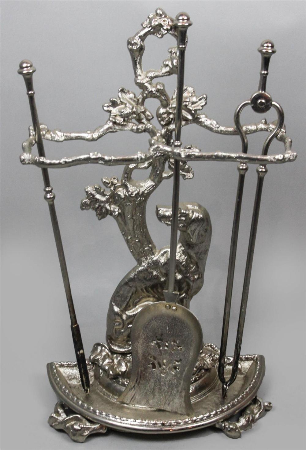 PAINTED CAST IRON STAND WITH