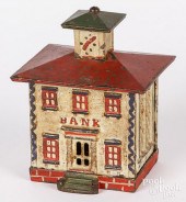 PAINTED CAST IRON STILL BANKPa