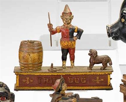 Painted cast iron "Trick Dog"