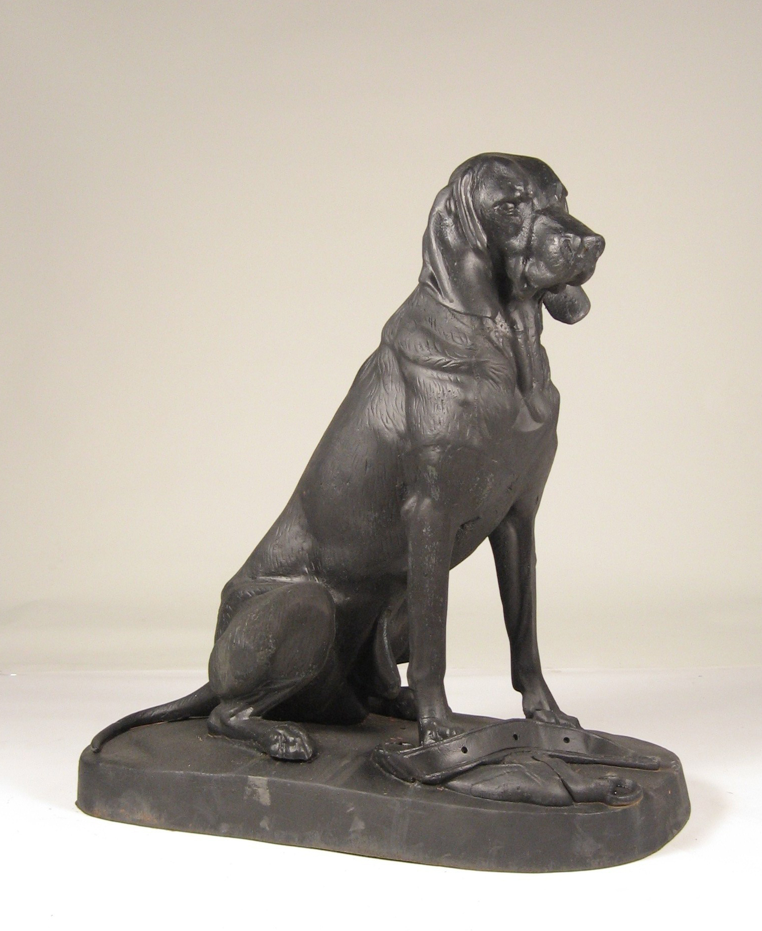Painted cast metal figure of a