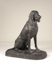 Painted cast metal figure of a