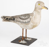 PAINTED CEMENT SEAGULL GARDEN