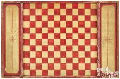 PAINTED CHECKERS AND PARCHEESI