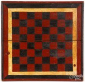 PAINTED CHECKERS GAMEBOARD, LA