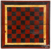 PAINTED CHECKERS GAMEBOARD, LA