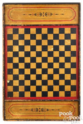PAINTED CHECKERS GAMEBOARD, LA