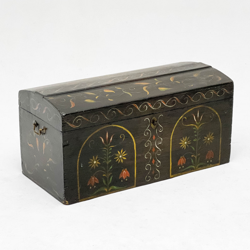 PAINTED CHEST18 x 17 1/2 x 37