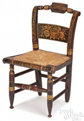 PAINTED CHILD'S RUSH SEAT FANC