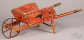 PAINTED CHILD'S WHEELBARROW, C