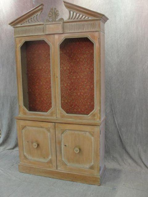 Painted China Cabinet. From a