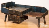 PAINTED COBBLERS BENCH, 19TH C