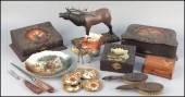 PAINTED COMPOSITE STANDING ELK