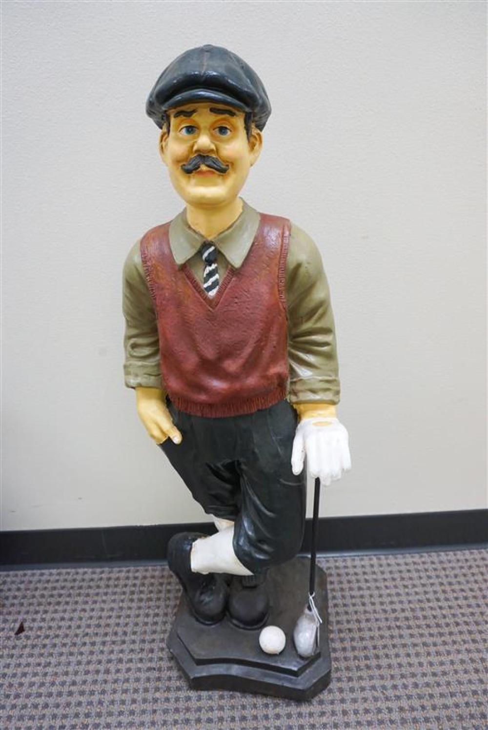 PAINTED COMPOSITION FIGURE OF