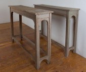 PAINTED CONSOLE TABLES, PAIRPa