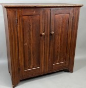 PAINTED CUPBOARDca. 1830; in s