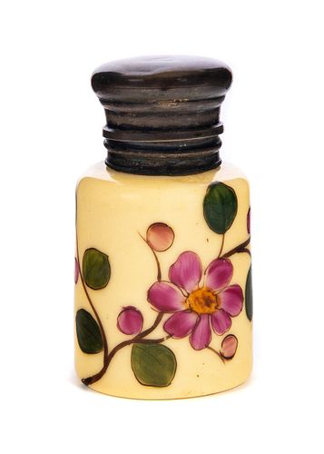 PAINTED CUSTARD GLASS PERFUME