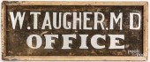 PAINTED DOCTOR'S TRADE SIGN FO