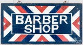 PAINTED DOUBLE SIDED BARBER SH