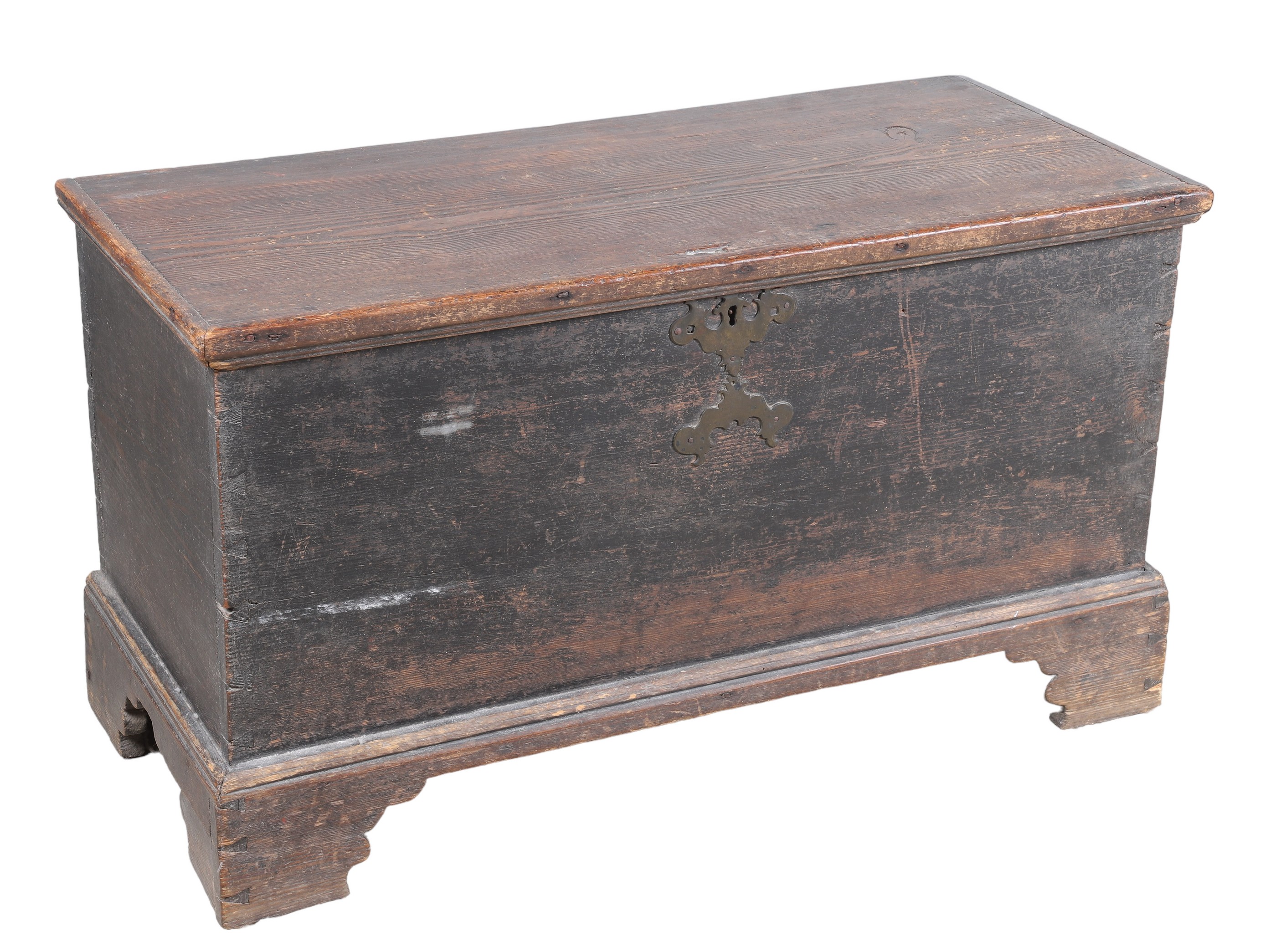 Painted dovetailed blanket chest,