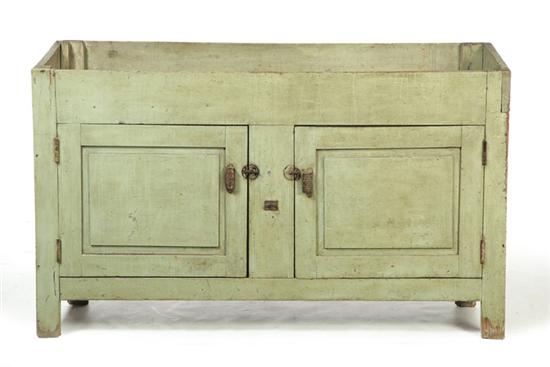 PAINTED DRY SINK.  American 19th