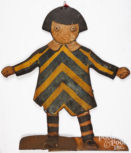 PAINTED EMBOSSED TIN CHILD