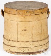 PAINTED FIRKIN, 19TH C.Painted