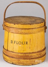 PAINTED FIRKIN INSCRIBED B. FL